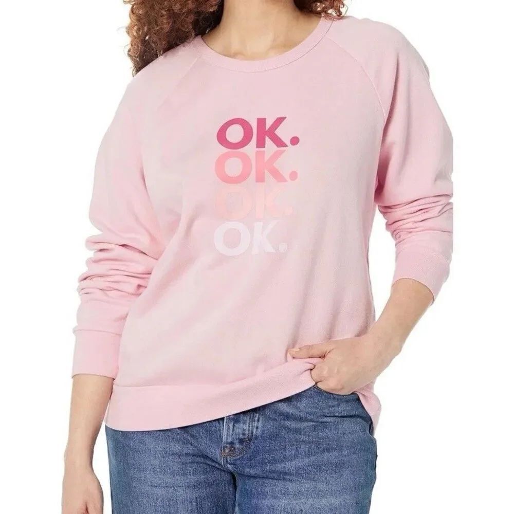 Outerknown Astor Sweatshirt Small Soft Lilac Crewneck Pullover Organic Cotton